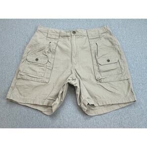 Redhead Shorts Mens 36 Beige 100% Cotton Outdoor Utility Cargo 8" Inseam